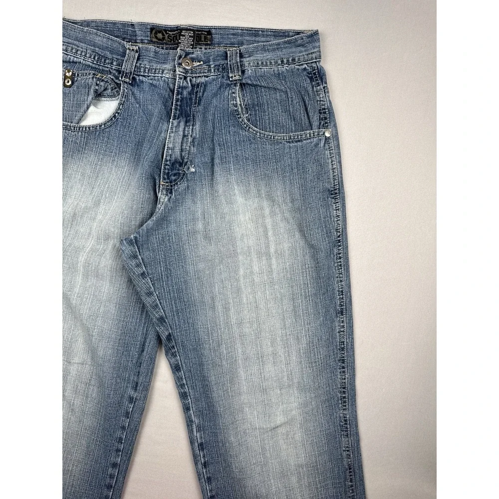 Vintage Y2K Southpole 4180 Baggy Jeans 34x32 Wide Leg Denim Skater